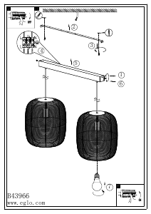 Посібник Eglo 43966 Лампа