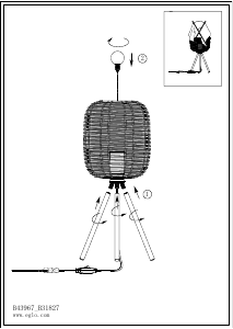 Kullanım kılavuzu Eglo 43967 Lamba