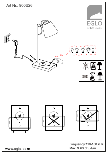 Brugsanvisning Eglo 900626 Lampe