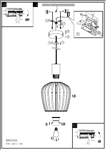 Mode d’emploi Eglo 901036 Lampe