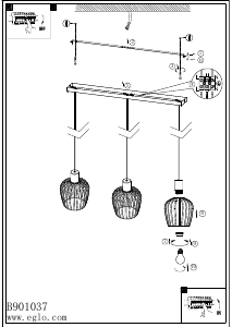 Brugsanvisning Eglo 901037 Lampe