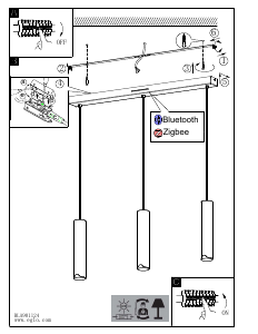 Bruksanvisning Eglo 901124 Lampa