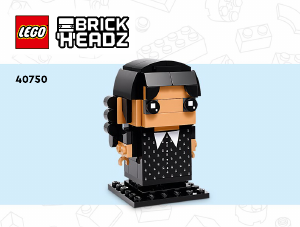 Manual Lego set 40750 Brickheadz Wednesday & Enid