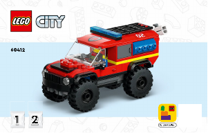 Kullanım kılavuzu Lego set 60412 City 4x4 Kurtarma Botlu İtfaiye Kamyonu