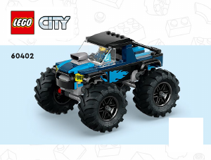 Manual Lego set 60402 City Blue monster truck