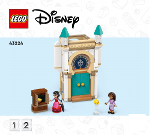 Käyttöohje Lego set 43224 Disney Kuningas Magnificon linna