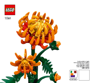 Bruksanvisning Lego set 10368 Icons Krysantemum