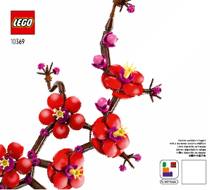 Manual Lego set 10369 Icons Plum blossom