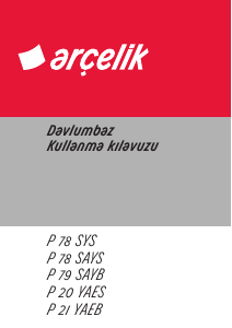 Kullanım kılavuzu Arçelik P 20 YAES Davlumbaz