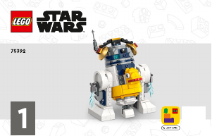 Návod Lego set 75392 Star Wars Kreatívne hranie: Stavanie droidov