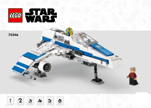 Vadovas Lego set 75364 Star Wars Naujosios respublikos E-Wing prieš Shin Hati Starfighter