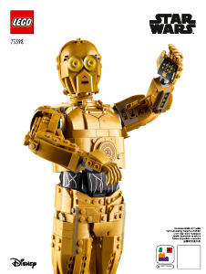 Manual Lego set 75398 Star Wars C-3PO