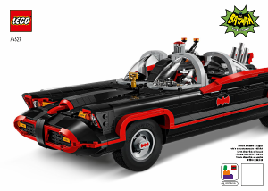 Rokasgrāmata Lego set 76328 Super Heroes Batman: Betmenauto no klasiskā seriāla