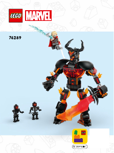 Manual Lego set 76289 Super Heroes Thor vs. Surtur construction figure