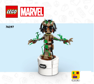 Kullanım kılavuzu Lego set 76297 Super Heroes Dans Eden Groot