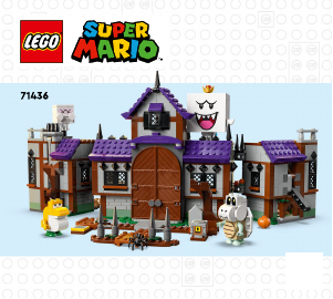 Manuál Lego set 71436 Super Mario King Boo a strašidelné sídlo