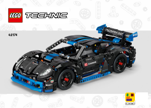 Посібник Lego set 42176 Technic Автомобіль для перегонів Porsche GT4 e-Performance