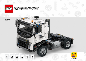 Посібник Lego set 42175 Technic Вантажівка Volvo FMX і Електричний екскаватор EC230