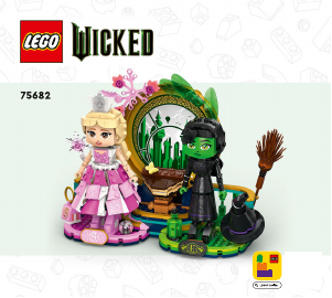 Bruksanvisning Lego set 75682 Wicked Figurer av Elphaba og Glinda