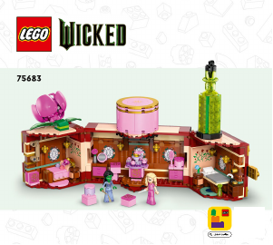 Посібник Lego set 75683 Wicked Кімната Ґлінди й Ельфаби