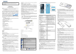 Bruksanvisning Maxcom MM139 Mobiltelefon