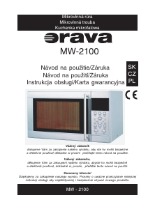 Návod Orava MW-2100 Mikrovlnná rúra