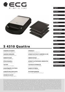 Handleiding ECG S 4310 Quattre Contactgrill