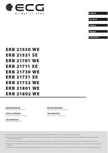 Handleiding ECG ERB 21711 XE Koel-vries combinatie