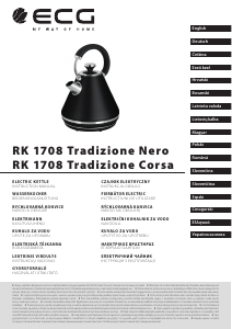 Manual ECG RK 1708 Tradizione Nero Fierbător