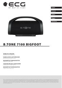 Manual ECG B.TONE 7100 Bigfoot Speaker