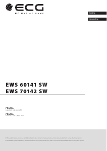 Návod ECG EWS 70142 SW Práčka