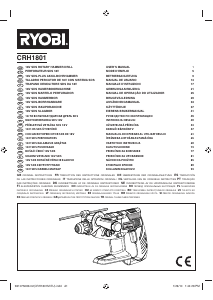 Manual Ryobi CRH1801 Ciocan rotopercutor