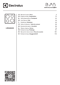 Manual de uso Electrolux LRD6406XK Placa