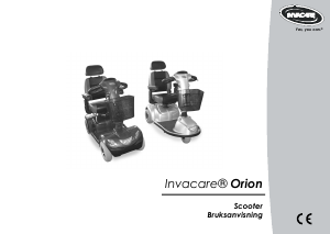 Bruksanvisning Invacare Orion Rörlighet skoter
