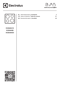 Handleiding Electrolux KGS6404B Kookplaat