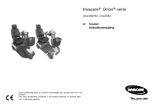 Handleiding Invacare OrionPRO Scootmobiel