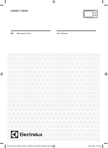 Manual Electrolux KMSE173MMX Microwave