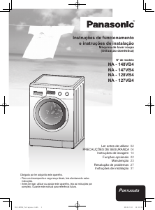 Manual Panasonic NA-148VB3 Máquina de lavar roupa