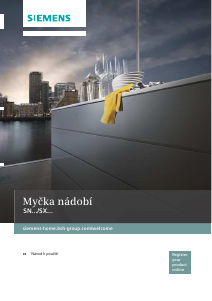 Manuál Siemens SN65N089EU Myčka na nádobí