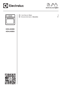 Manual Electrolux KEHLH00BX Oven