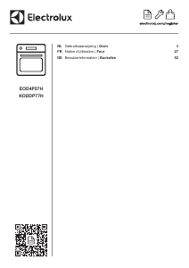 Mode d’emploi Electrolux KODDP77H Four