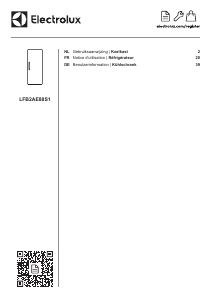 Handleiding Electrolux LFB2AE88S1 Koelkast