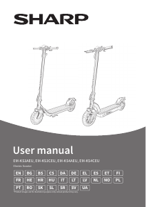 Manual de uso Sharp EM-KS3AEU Patinete eléctrico