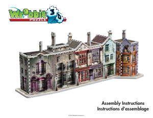 Руководство Wrebbit Diagon Alley 3D паззл