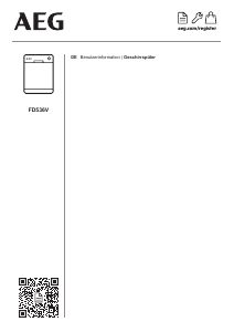 Bedienungsanleitung AEG FD536V Geschirrspüler