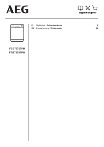 Käyttöohje AEG FBB73707PW Astianpesukone