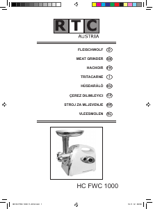 Manual RTC HC FWC 1000 Meat Grinder