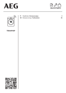 Käyttöohje AEG TR944P95P Kuivausrumpu