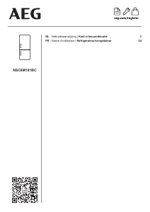 Mode d’emploi AEG NSC8M181BC Réfrigérateur combiné