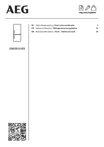 Mode d’emploi AEG OSD5S121ES Réfrigérateur combiné